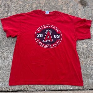 Anaheim Angels T Shirt Vintage Y2K 2003 Los Angeles California MLB Baseball